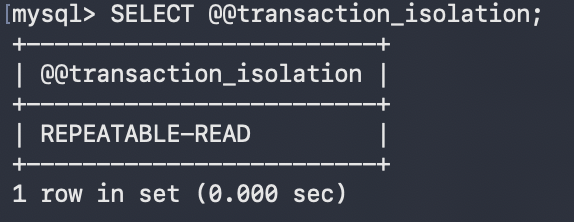 MySQL 默认隔离级别